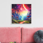 Farbenfrohe Naturlandschaft Leinwanddruck (Insitu (Wohnzimmer))