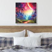 Farbenfrohe Naturlandschaft Leinwanddruck (Insitu (Schlafzimmer))