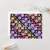 Farbenfrohe Nautic Sea Muschel Muster Vielen Dank Karte (Vorderseite/Rückseite Beispiel)