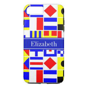 Farbenfrohe Nautic Signal Flags Royal Name Monogra Case-Mate iPhone Hülle
