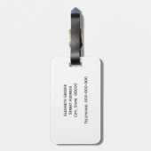 Farbenfrohe Nautic Signal Flags Royal Name Monogra Gepäckanhänger (Rückseite vertikal)