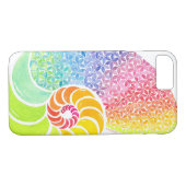 Farbenfrohe Nautilus Handy-Fall Case-Mate iPhone Hülle (Rückseite (Horizontal))