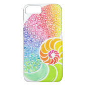 Farbenfrohe Nautilus Handy-Fall Case-Mate iPhone Hülle (Rückseite)