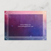 Farbenfrohe Nebel Wolken Hochzeitskarte Begleitkarte (Rückseite)