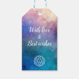 Farbenfrohe Nebelpräparate Geschenkanhänger