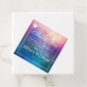 Farbenfrohe Nebelwolken Geschenkanhänger (Beispiel)