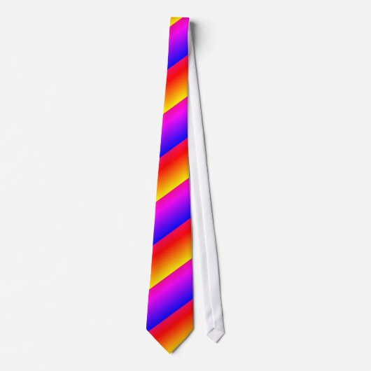 Farbenfrohe Neck Tie Rainbow Colors Krawatte (Vorderseite)