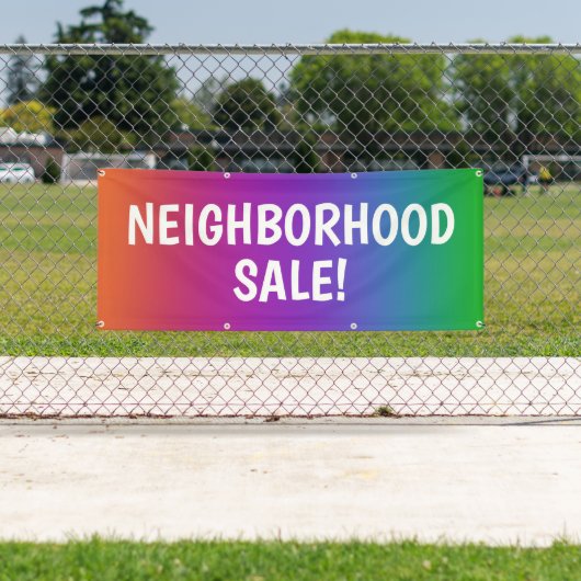 Farbenfrohe NEIGHBORHOOD SALE! Banner (Insitu)