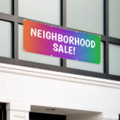 Farbenfrohe NEIGHBORHOOD SALE! Banner (Äußeres Gebäude)