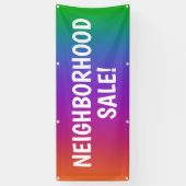 Farbenfrohe NEIGHBORHOOD SALE! Banner (Vertikal)