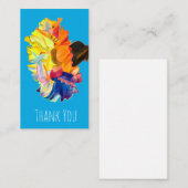 Farbenfrohe Nelke Pop Kunst Blume Mitteilungskarte (Vorne/Hinten)