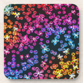 Farbenfrohe Neon Art Design, kaufen Sie jetzt Getränkeuntersetzer (Vorderseite)