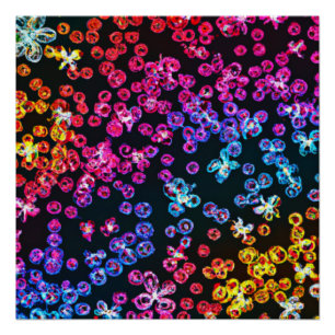 Farbenfrohe Neon Art Design, kaufen Sie jetzt Poster