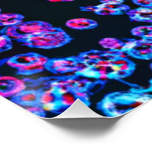 Farbenfrohe Neon Art Design, kaufen Sie jetzt Poster (Ecke)