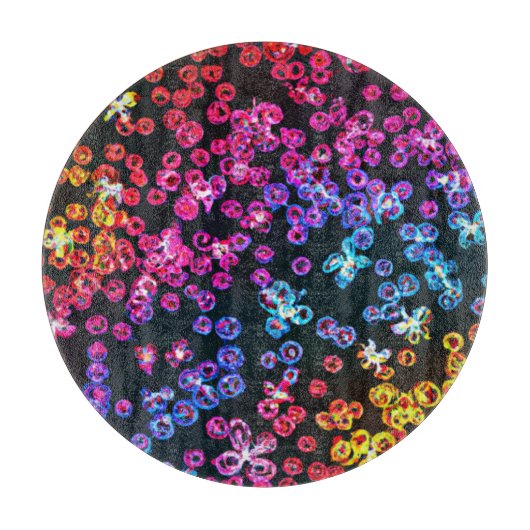 Farbenfrohe Neon Art Design, kaufen Sie jetzt Schneidebrett (Vorderseite)