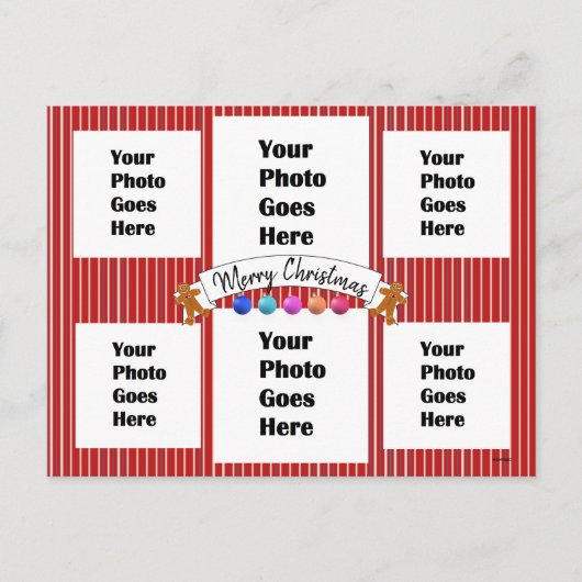 Farbenfrohe Neon Christmas Postcard HAMbWG Postkarte (Vorderseite)