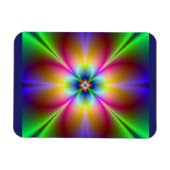 Farbenfrohe Neon-Daisy Magnet (Horizontal)
