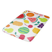 Farbenfrohe Neon Fruit Fiesta Badematte (Schrägansicht)