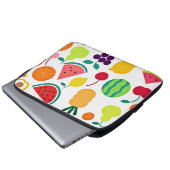 Farbenfrohe Neon Fruit Fiesta Laptopschutzhülle (Vorne Knopf)