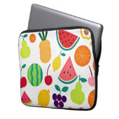 Farbenfrohe Neon Fruit Fiesta Laptopschutzhülle (Vorderseite Links)