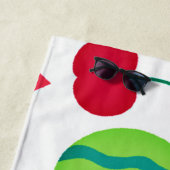 Farbenfrohe Neon Fruit Fiesta Strandtuch (Beispiel)