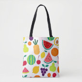 Farbenfrohe Neon Fruit Fiesta Tasche (Vorderseite)