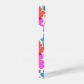 Farbenfrohe Neon Moderne Blume Muster iPhone Hülle (Rechte Seite)