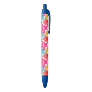 Farbenfrohe Neon Moderne Blume Muster Kugelschreiber