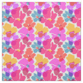 Farbenfrohe Neon Moderne Blume Muster Stoff (Muster)