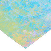 Farbenfrohe Neon Pastel Sky Alkohol Tinte Abstrakt Kurzer Tischläufer (Ecke)