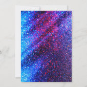 Farbenfrohe Neon Pink Glow Girl's Let's Dance Part Einladung (Rückseite)