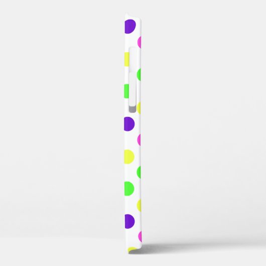 Farbenfrohe Neon Polka Dots iPhone Case-Mate iPhone Hülle (Rückseite / Links)