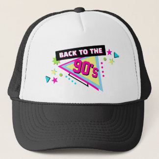 Farbenfrohe Neon-Rückkehr zu den 90er Retro-Geburt Truckerkappe