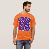 Farbenfrohe Neon Tropical Frucht Muster T-Shirt (Vorne ganz)