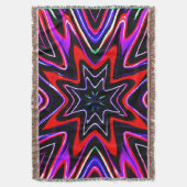 Farbenfrohe Neon Vibes Pattern Decke (Vorderseite Vertikal)