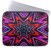 Farbenfrohe Neon Vibes Pattern Laptopschutzhülle (Vorderseite)