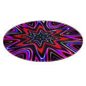 Farbenfrohe Neon Vibes Pattern Schneidebrett (Ecke)