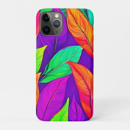 Farbenfrohe neonätherische Blätter Muster Case-Mate iPhone Hülle