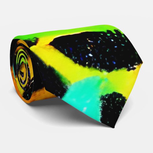 Farbenfrohe Neonfarbenanstriche für Spritzer Krawatte (Gerollt)