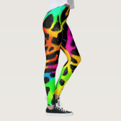 Farbenfrohe Neonfarbenanstriche für Spritzer Leggings (Rechts)