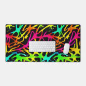 Farbenfrohe Neonfarbenanstriche für Spritzer Schreibtischunterlage (Tastatur & Maus)