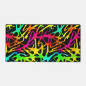 Farbenfrohe Neonfarbenanstriche für Spritzer Schreibtischunterlage (Vorderseite)