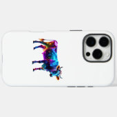 Farbenfrohe Neonkuh Kunst - Glühende Kuh Case-Mate iPhone Hülle (Rückseite (Horizontal))
