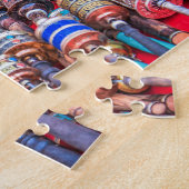 Farbenfrohe nepalesische Konsumgüter Puzzle (Seite)