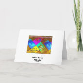 Farbenfrohe Neujahrskarte Feiertagskarte (Rückseite)