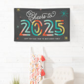 Farbenfrohe Neujahrsparty 2025 Banner (Insitu)