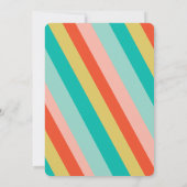 Farbenfrohe Neujahrsparty 2025 Einladung (Rückseite)