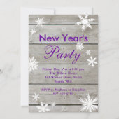 Farbenfrohe Neujahrszeit mit Champagner einladen Einladung (Rückseite)