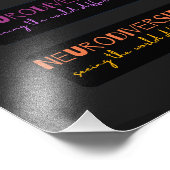 Farbenfrohe Neurovielfalt Fotodruck (Ecke)