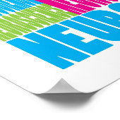 Farbenfrohe Neurowissenschaft Poster (Ecke)